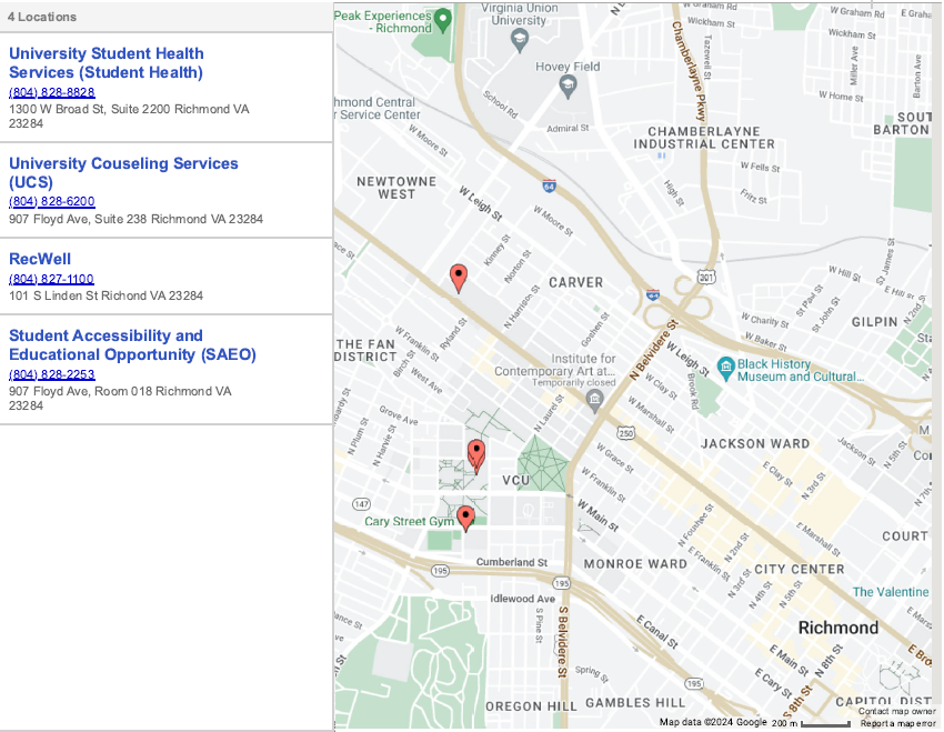 Wellness Round Up Map